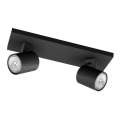 Philips - Spot  RUNNER 2xGU10/20W/230V zwart