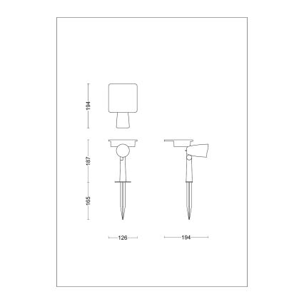 Philips - Spot solaire ASHLYN LED/1,4W/3,7V 2700K IP44