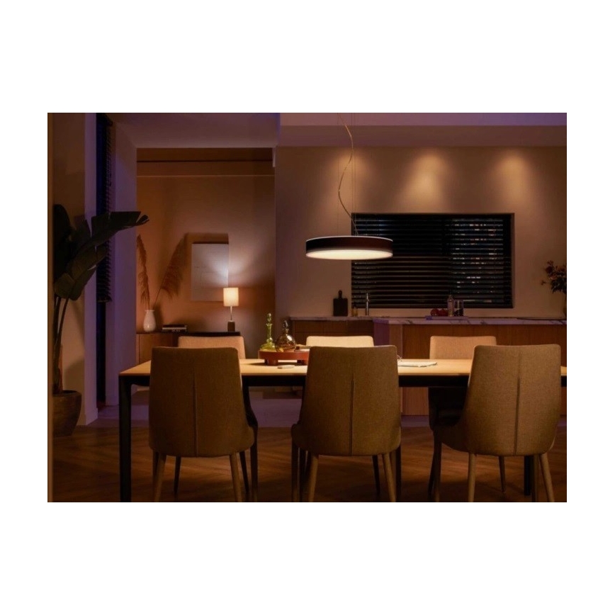 Philips - Suspension filaire à intensité variable LED Hue LED/33,5W/230V 2200-6500K noir + télécommande