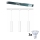 Philips - Suspension LED dimmable sur câble pour système sur rail EASYLINK 3xGU10/6,2W/230V 2200-2700K 1m blanc