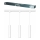 Philips - Suspension sur câble pour système de rails EASYLINK 3xGU10/7W/230V 1m blanche