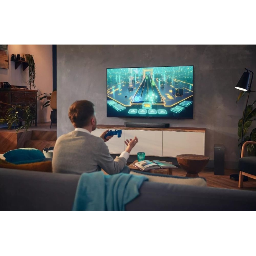 Philips TAB7207/10 - Barre de son avec enceintes 520W/230V + télécommande