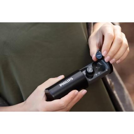 Philips TAST702BK/00 - Draadloze TWS Bluetooth oordopjes IPX5 zwart