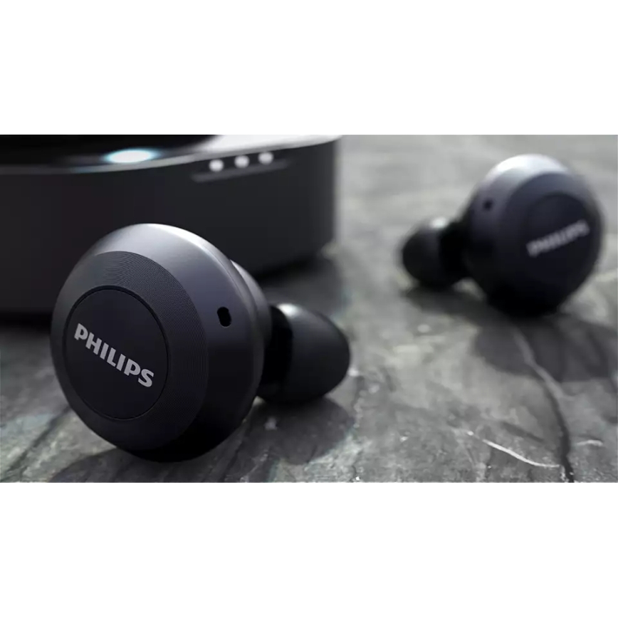 Philips TAT8505BK/00 - Ecouteurs sans fil IPX4 2x 55 mAh + 560 mAh noir