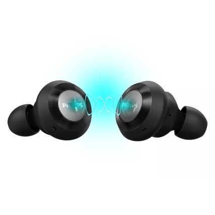 Philips TAT8505BK/00 - Ecouteurs sans fil IPX4 2x 55 mAh + 560 mAh noir