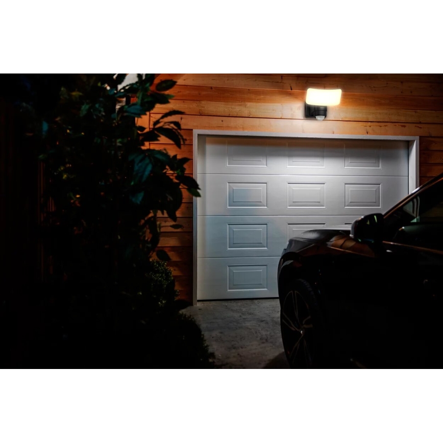 Philips - LED Solar Wandlamp met bewegings- en schemersensor TYLUS LED/6W/3,7V 2600 mAh 3000K IP44