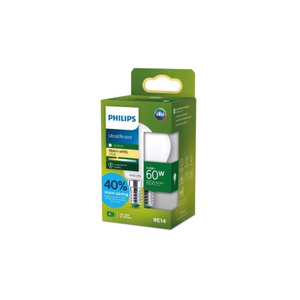 Philips ULTRAEFFICIENT LED-lamp P45 E14/3,8W/230V 2700K