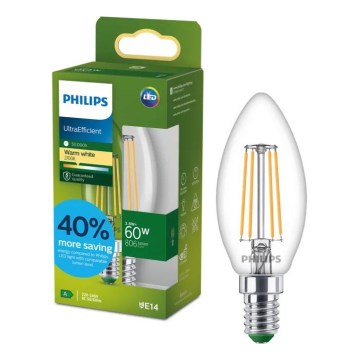 Philips ULTRAEFFICIENT VINTAGE LED-lamp B35 E14/3,8W/230V 2700K
