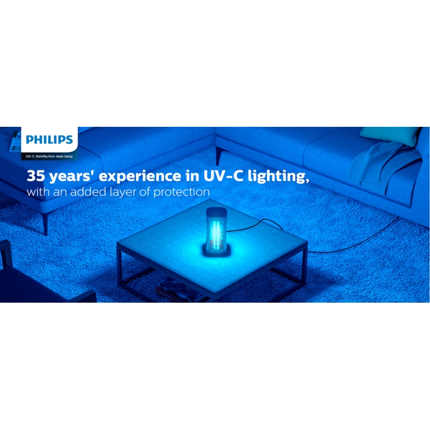 Philips - Desinfecterende germicidale lamp met UV-C sensor/24W/230V