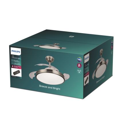 Philips - Ventilateur de plafond LED/35W/230V 5500/4000/3000K + Télécommande