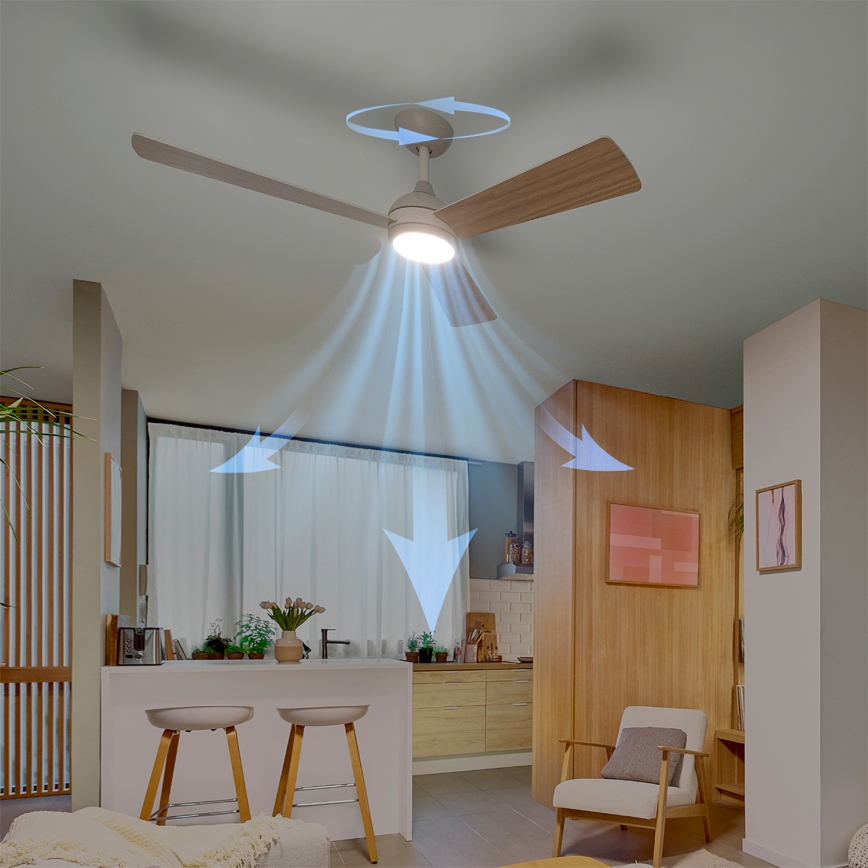 Philips - Ventilateur de plafond LED dimmable CIVX LED/24W/230V + télécommande