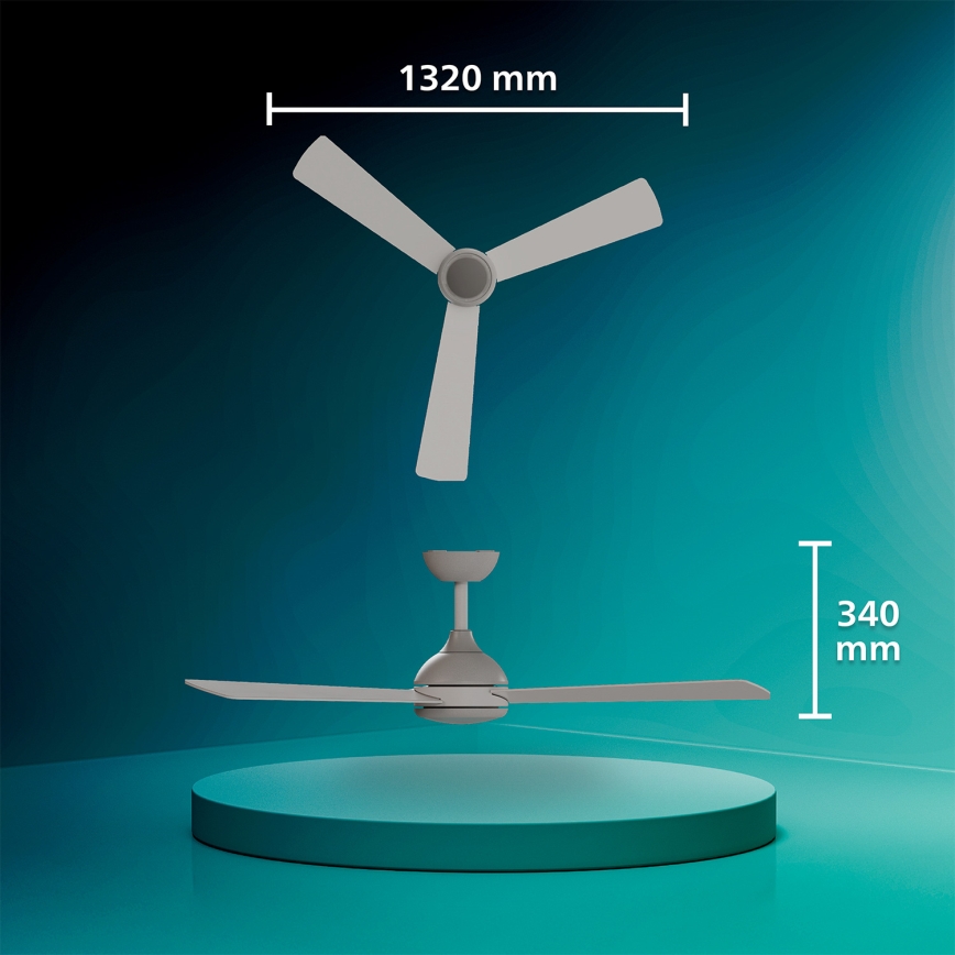 Philips - Ventilateur de plafond LED dimmable CIVX LED/24W/230V + télécommande