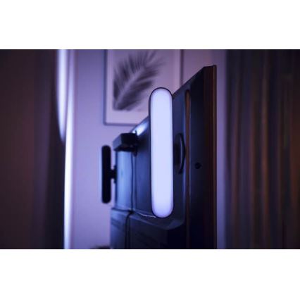 Philips - Verleng set LED RGB Dimbaar tafellamp Hue PLAY LED/6W/230V zwart