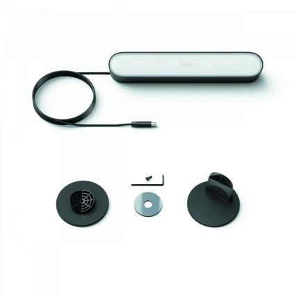 Philips - Verleng set LED RGB Dimbaar tafellamp Hue PLAY LED/6W/230V zwart