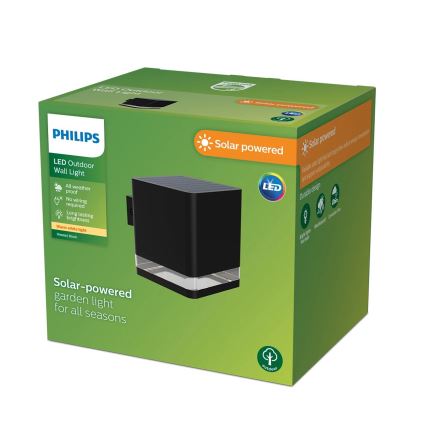 Philips - LED Solar Wandlamp VIRONA LED/1,8W/3,7V 2600 mAh 2700K IP44