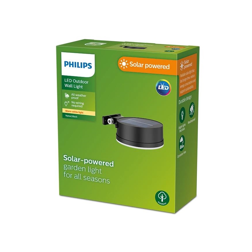 Philips - LED Solar Wandlamp VYNCE LED/1,5W/3,7V 1500 mAh IP44