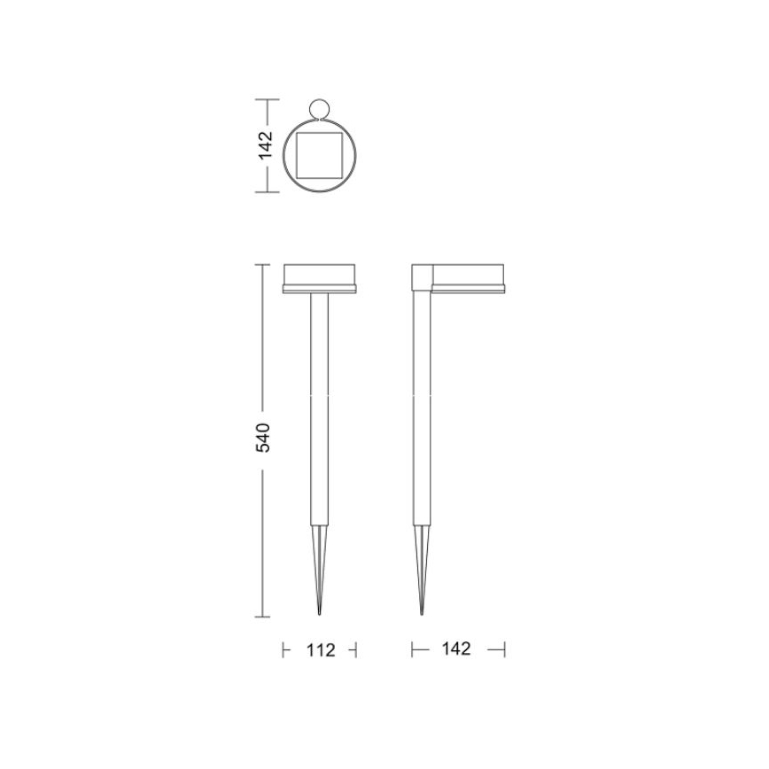 Philips - LED Zonne-energie lamp VYNCE LED/1,5W/3,7V 1500 mAh IP44