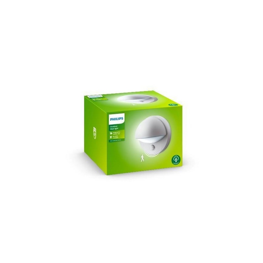 Philips - Wand Lamp voor Buiten met Sensor 1xE27/12W/230V IP44