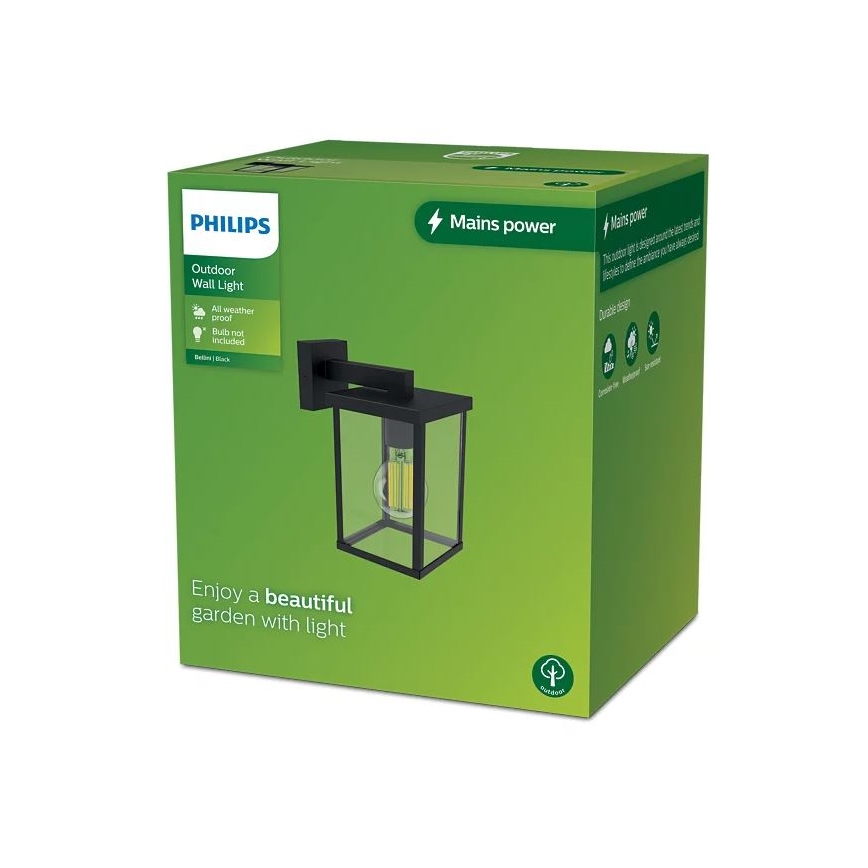 Philips - Wandlamp voor buiten BELLINI 1xE27/25W/230V IP44
