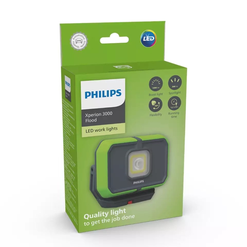 Philips X30FLX1 - LED Dimbare oplaadbare werklamp LED/10W/3,7V 1000 lm 4400 mAh IP65