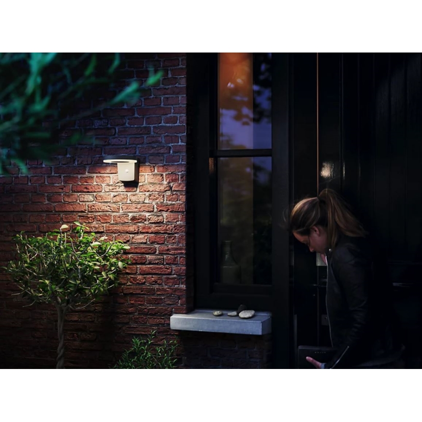 Philips - LED Solar Wandlamp met bewegings- en schemersensor ZONAL LED/1,3W/3,7V 2500 mAh IP44