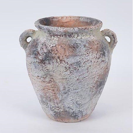 Pichet décoratif gris/beige 21x24,5 cm