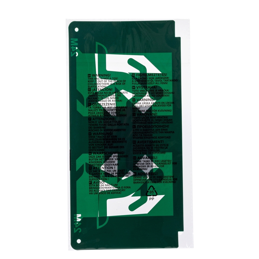 Pictogram voor noodverlichting 16,2x32,7 cm