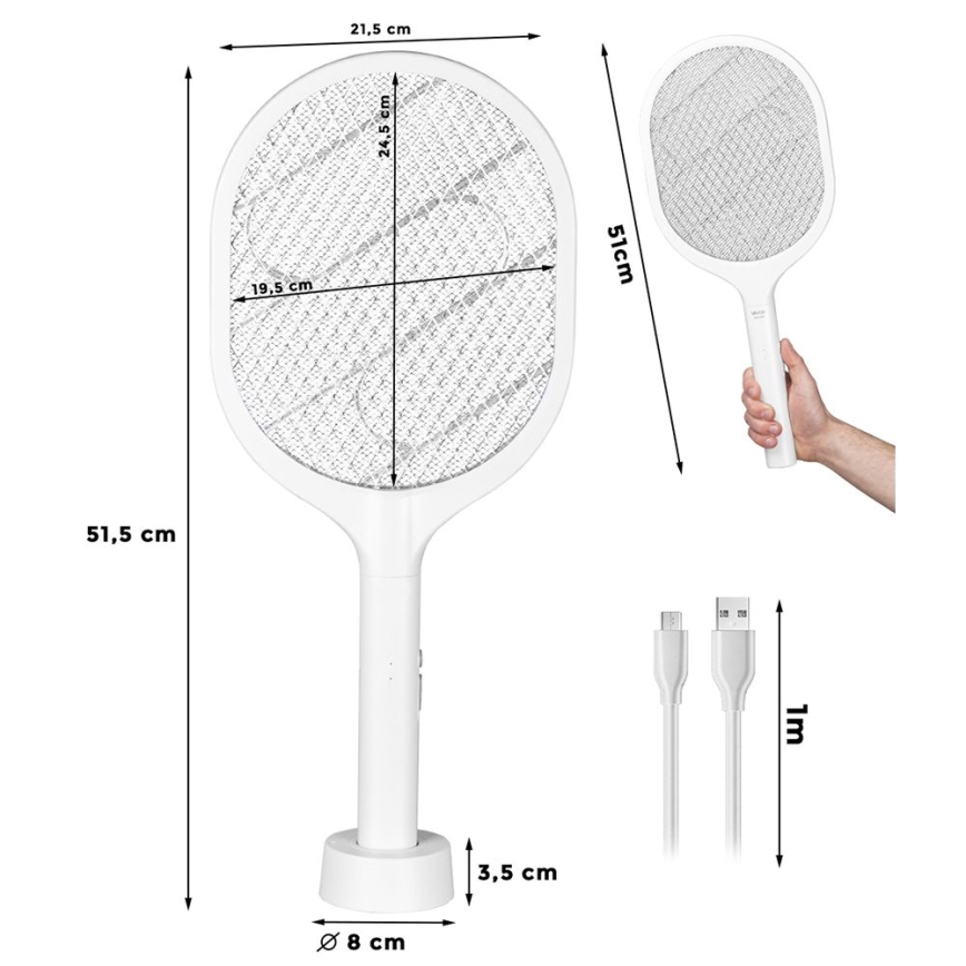 Piège à insectes électrique 2en1 800 mAh/5V