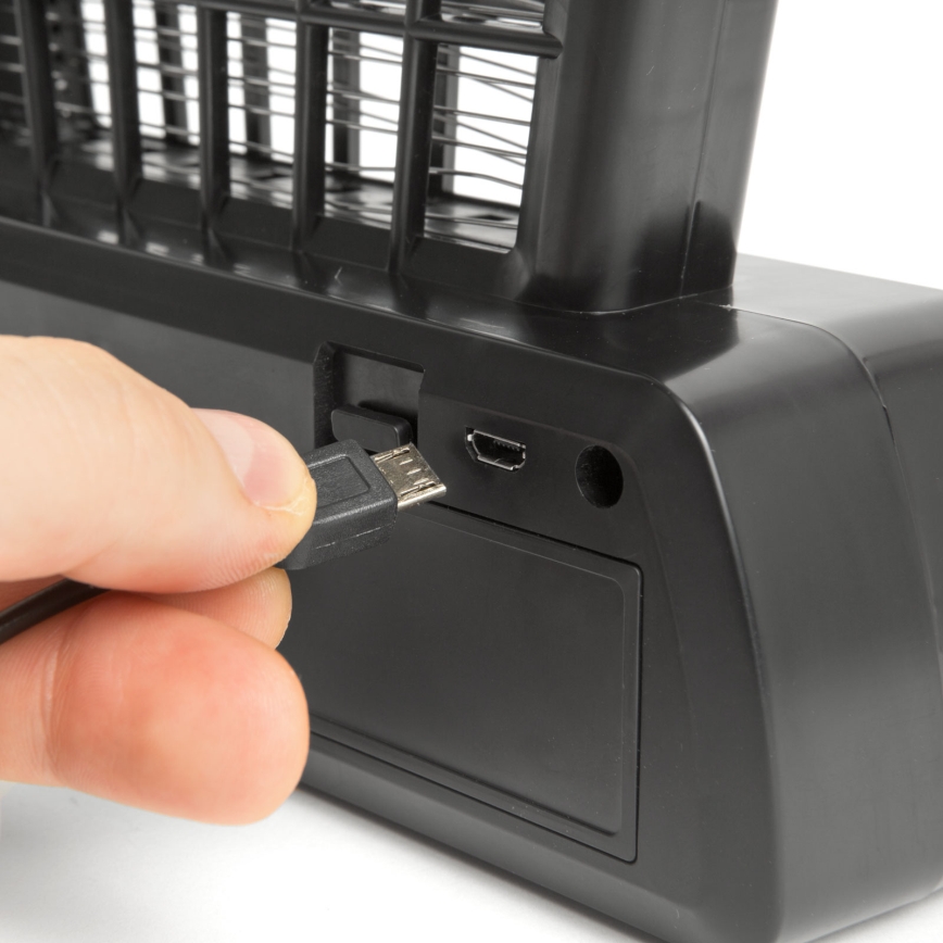 Piège anti-insectes UV 1000 mAh/5V noir