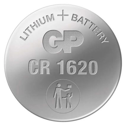 Pile bouton lithium CR1620 GP LITHIUM 3V/75 mAh
