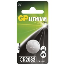 Pile bouton lithium CR2032 GP LITHIUM 3V/220 mAh
