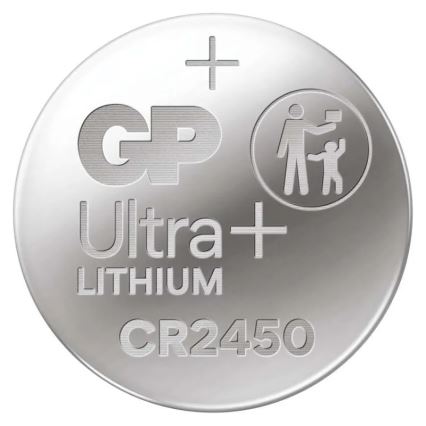 Pile bouton lithium CR2450 GP LITHIUM 3V/600 mAh