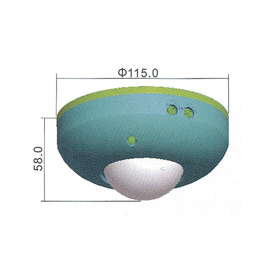 PIR bewegingssensor B 360° 1200W/230V wit