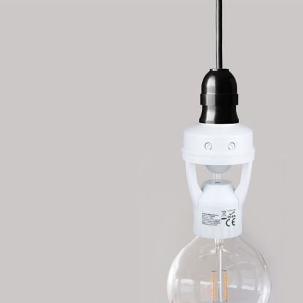 PIR-sensor voor E27-lamp, wit