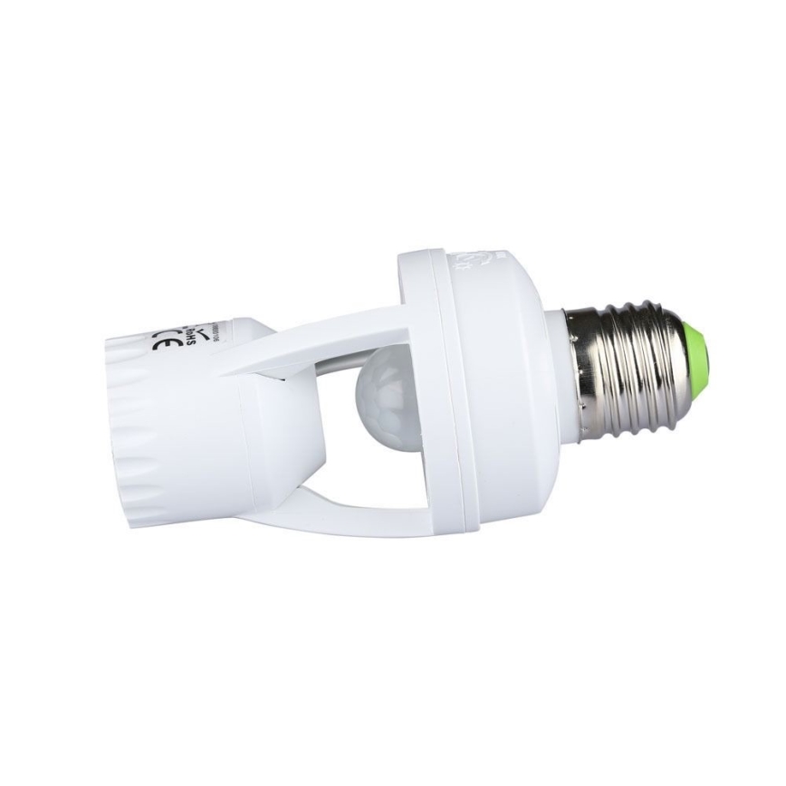PIR-sensor voor E27-lamp, wit
