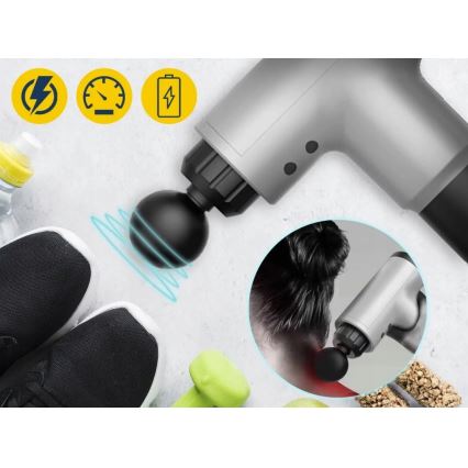 Pistolet de massage rechargeable 20W/8,4V 1500 mAh
