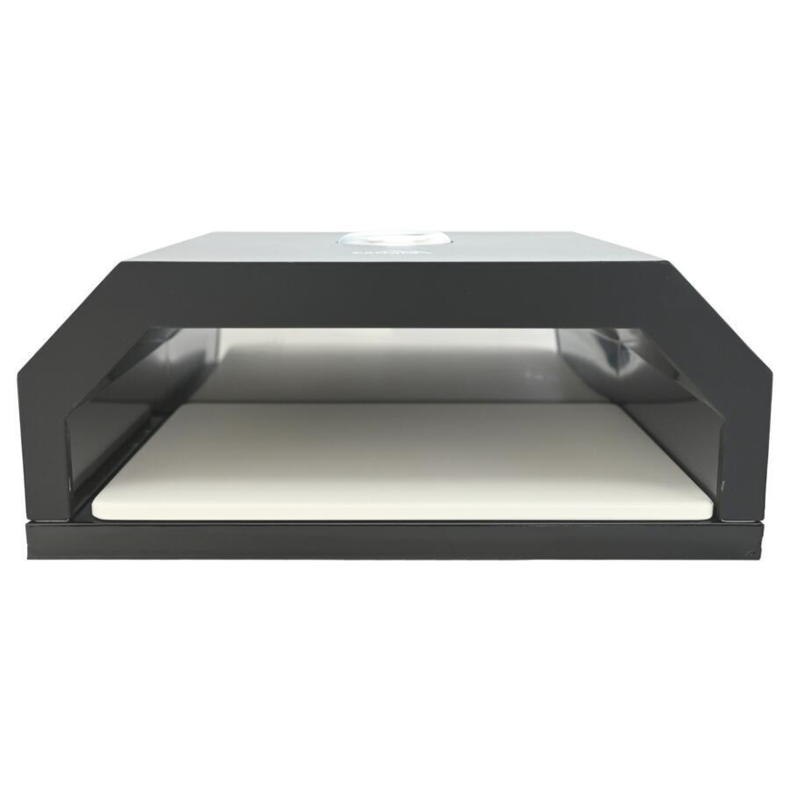 Pizzaoven met thermometer 40x34,5x16 cm zwart