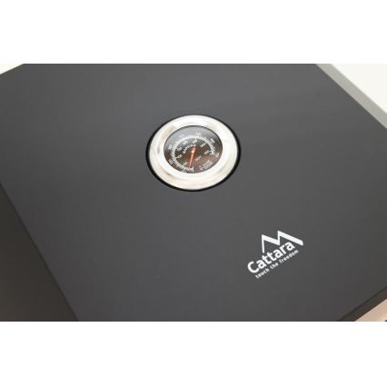Pizzaoven met thermometer 40x34,5x16 cm zwart
