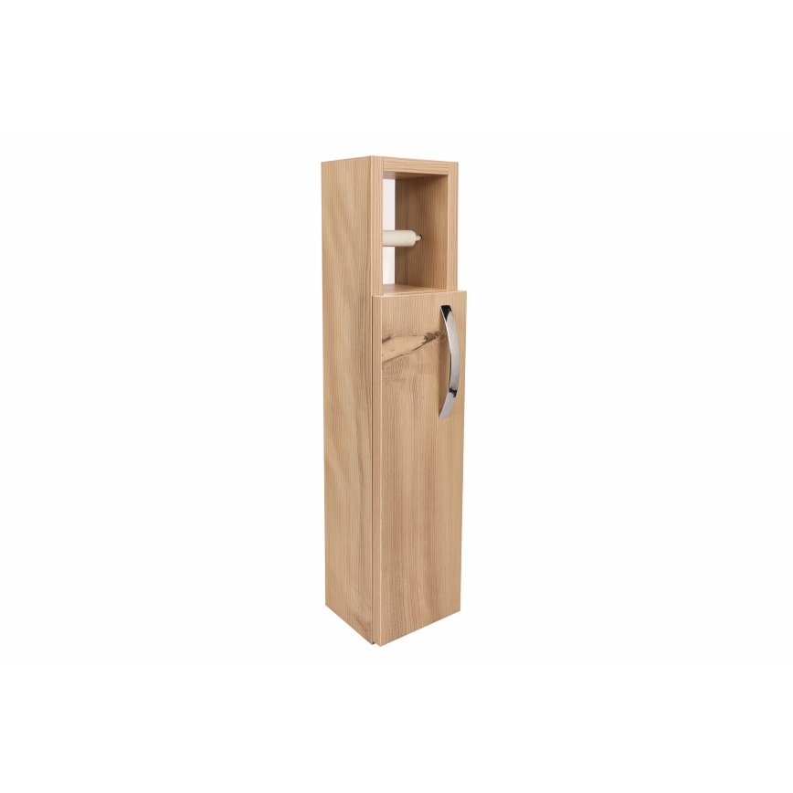 Placard avec porte-papier de toilette STAR 65x15 cm marron