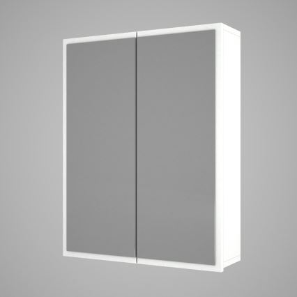 Placard de salle de bain avec miroir KAYLA 78x60 cm blanc