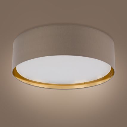 Plafond Lamp BILBAO 4xE27/15W/230V d. 60 cm bruin/goud