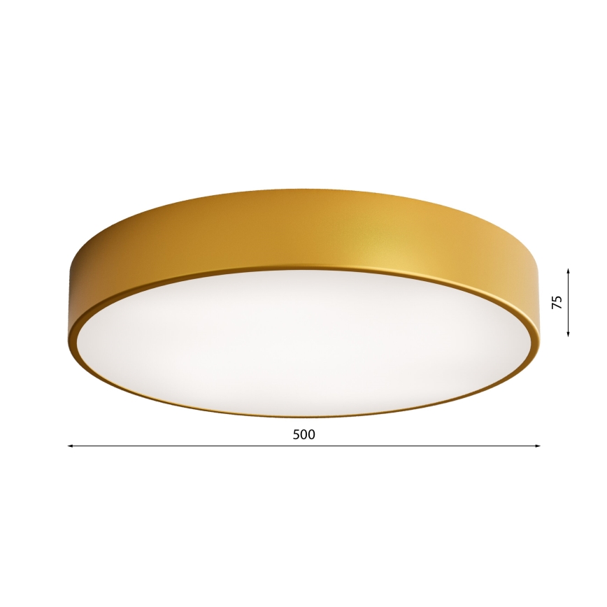 Plafond Lamp CLEO 4xE27/24W/230V d. 50 cm goud