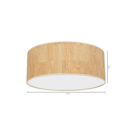 Plafond Lamp CORK 2xE27/60W/230V
