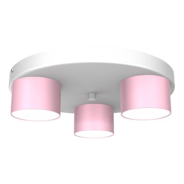 Plafond Lamp DIXIE 3xGX53/11W/230V roze