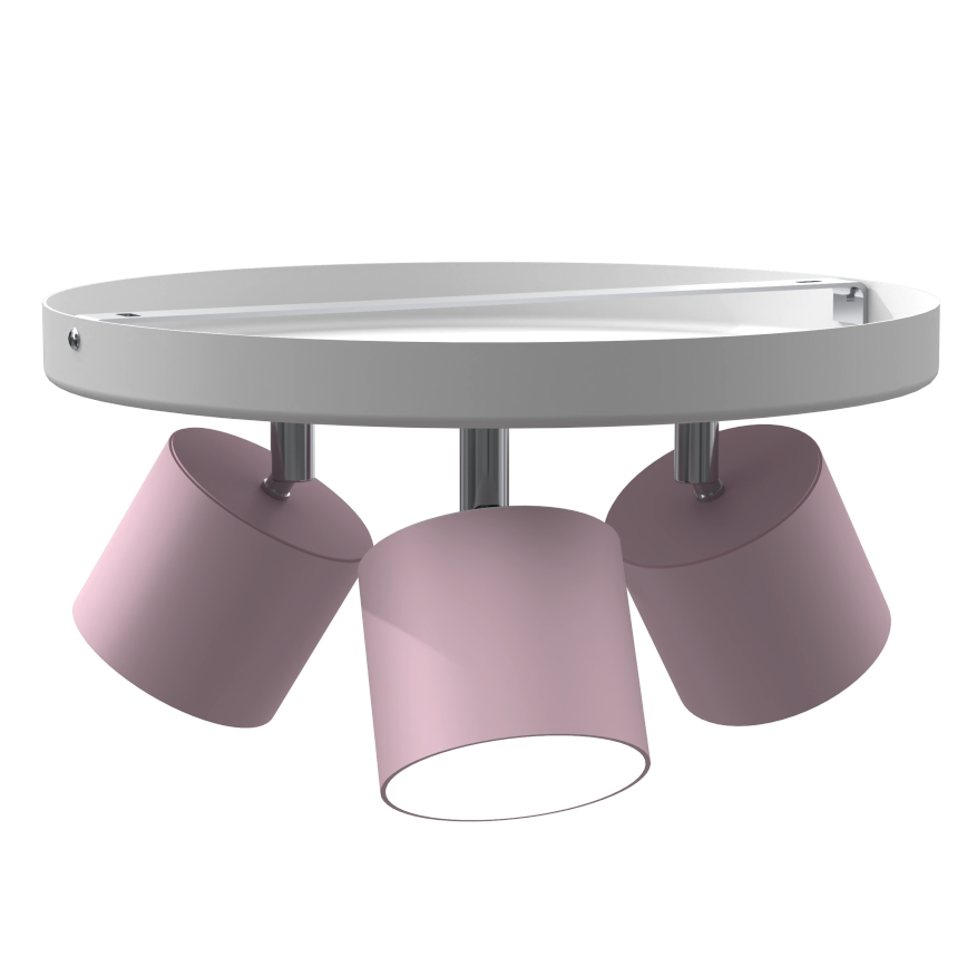 Plafond Lamp DIXIE 3xGX53/11W/230V roze