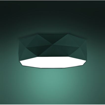 Plafond Lamp KANTOOR 4xE27/15W/230V groen
