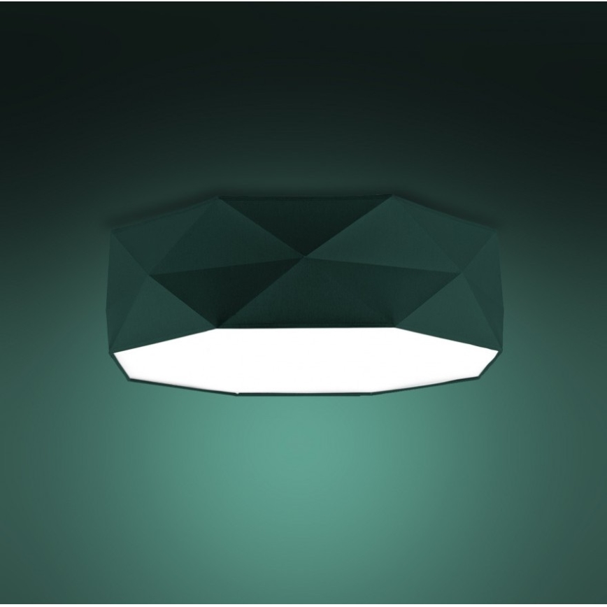 Plafond Lamp KANTOOR 4xE27/15W/230V groen