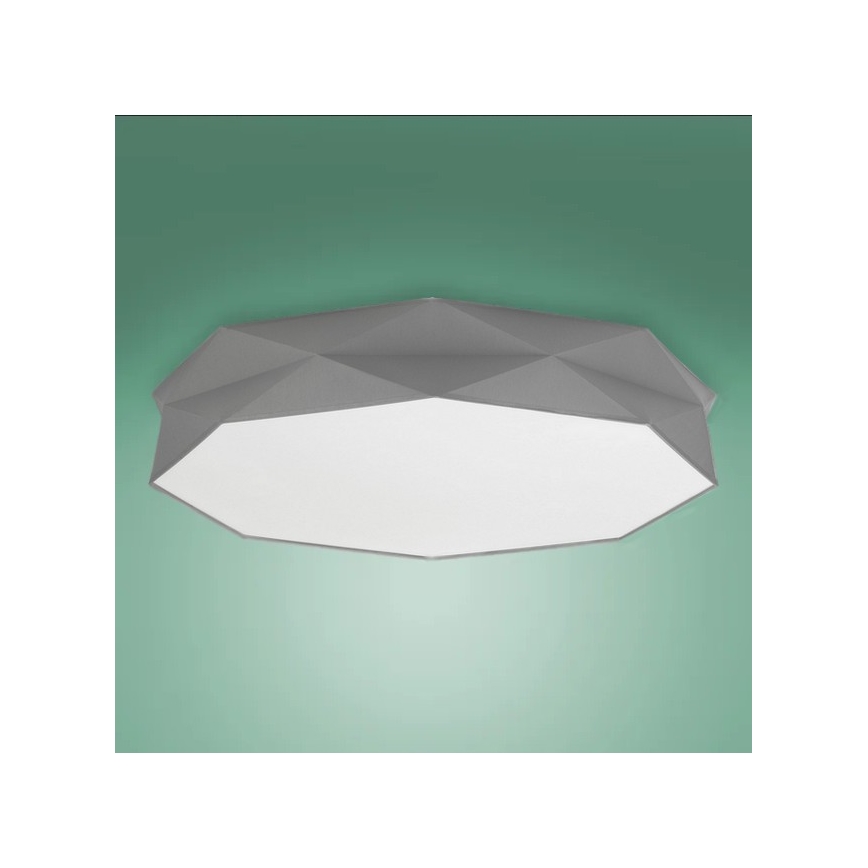Plafond Lamp KANTOOR 6xE27/15W/230V grijs