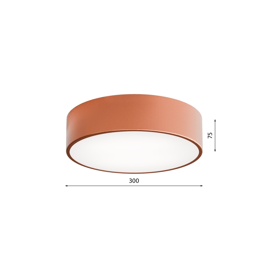 Plafond Lamp met Sensor CLEO 2xE27/24W/230V d. 30 cm koper