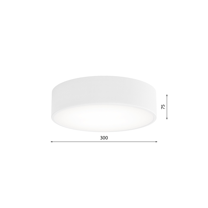 Plafond Lamp met Sensor CLEO 2xE27/24W/230V d. 30 cm wit
